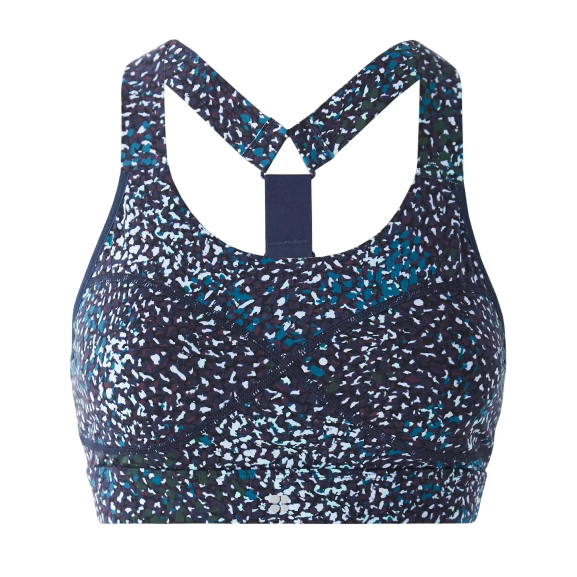 Brassière De Sport Motif/style À Motifs POWER Femme (Bleu) 2/4