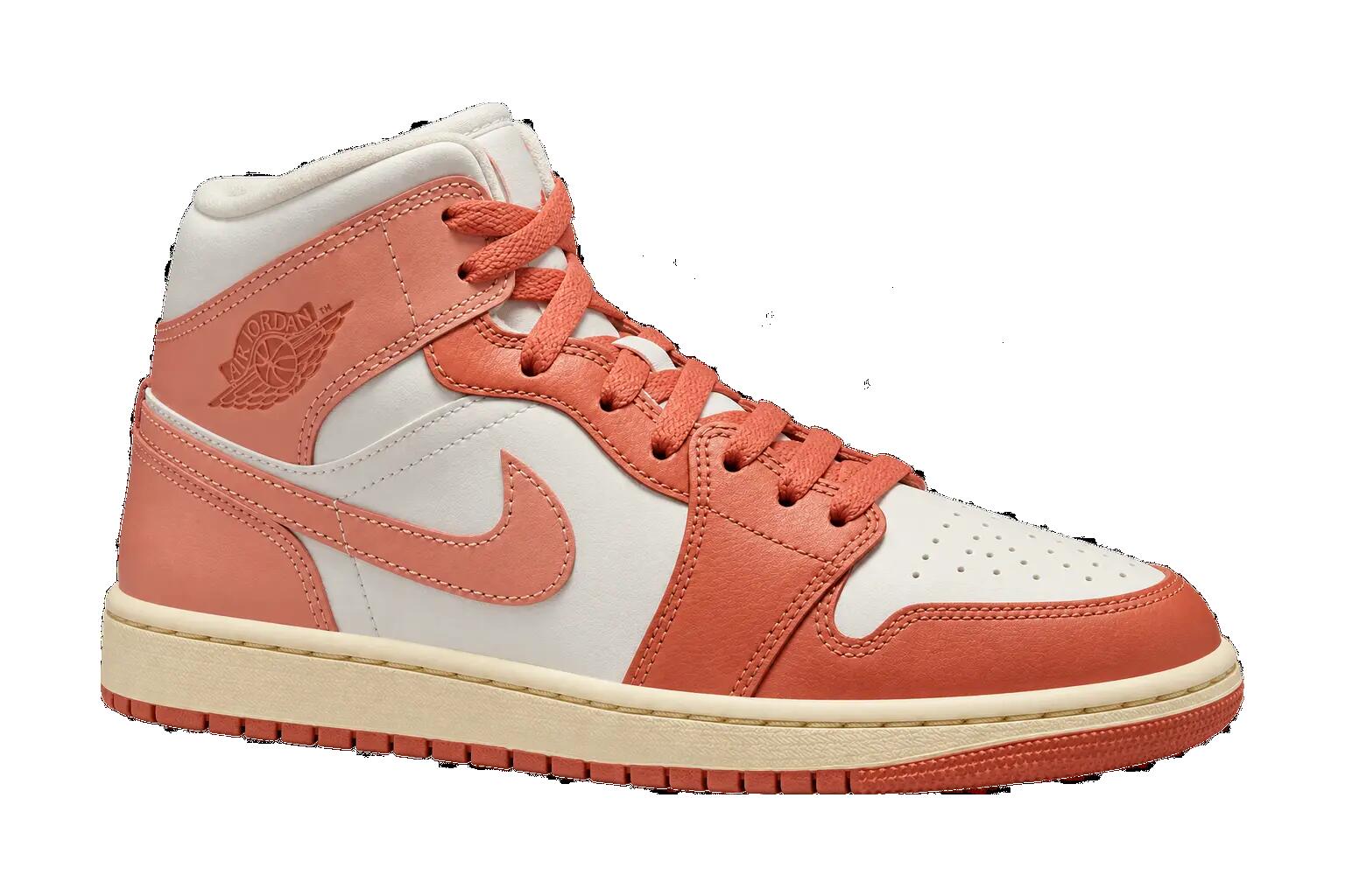 Dames - sneaker - tweekleurig - Air Jordan 1 Mid - beige 1/1