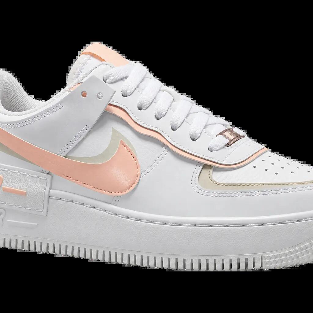 Damen - Sneaker - Nike Air Force 1 Shadow - Weiß, Washed Coral