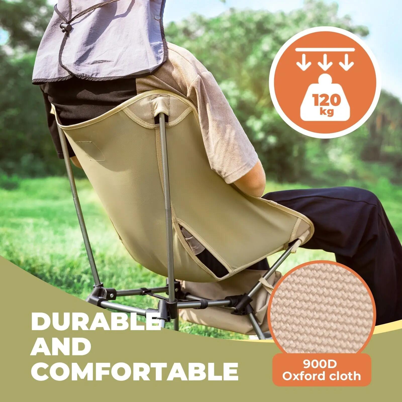 Qunature Lot chariot pliable de camping + chaise pliable 4/11
