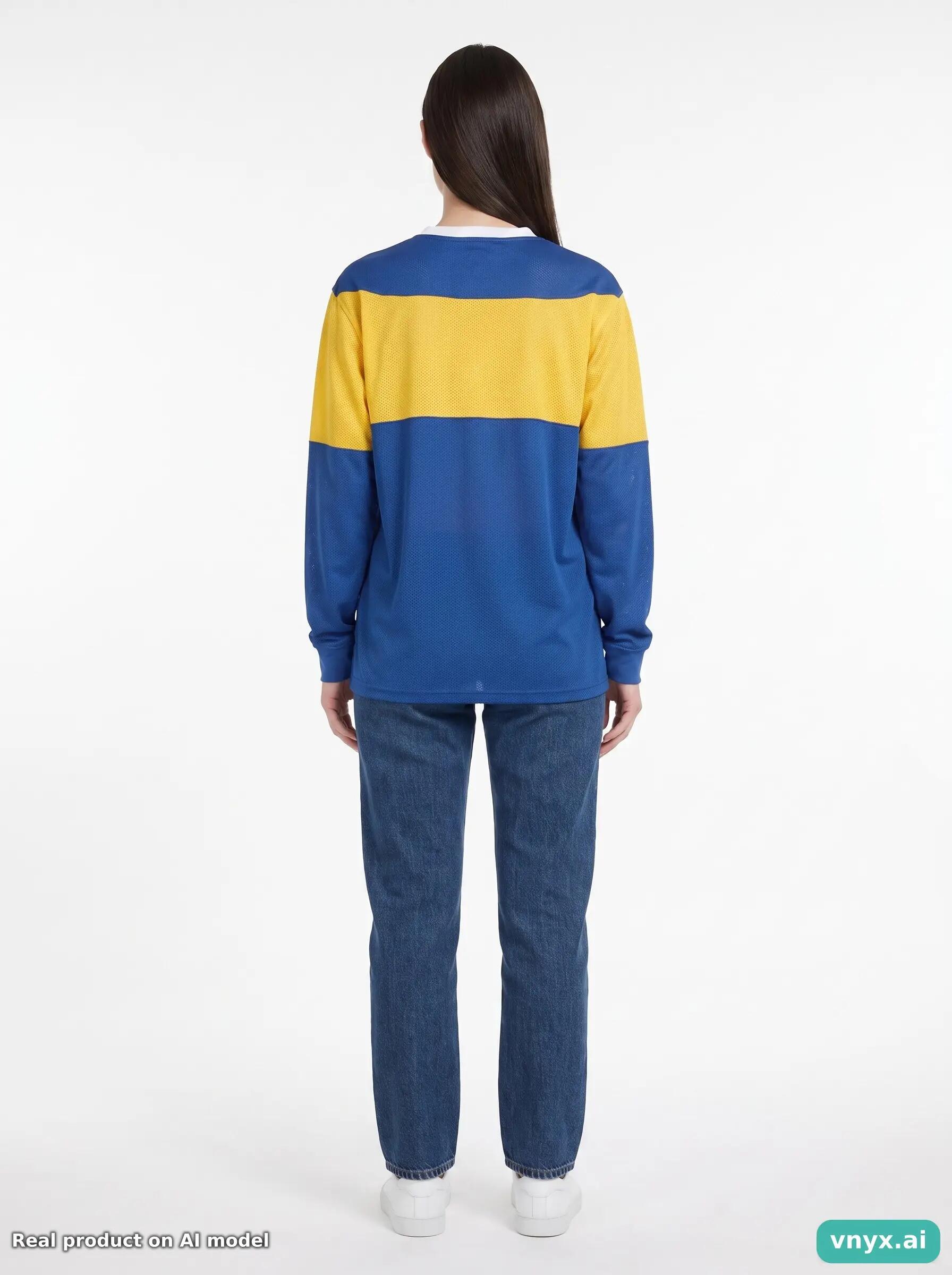 Second Life - Supreme Long Sleeve in Blue size M Long-Sleeved Top 4/5