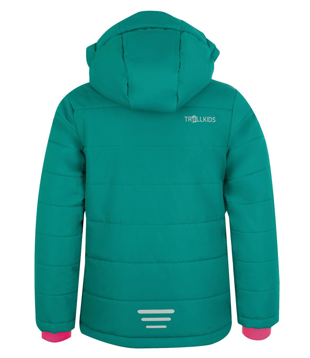 Veste d'hiver enfant Hemsedal XT hydrofuge, coupe-vent Vert Émeraude/Rouge Rubis 2/3