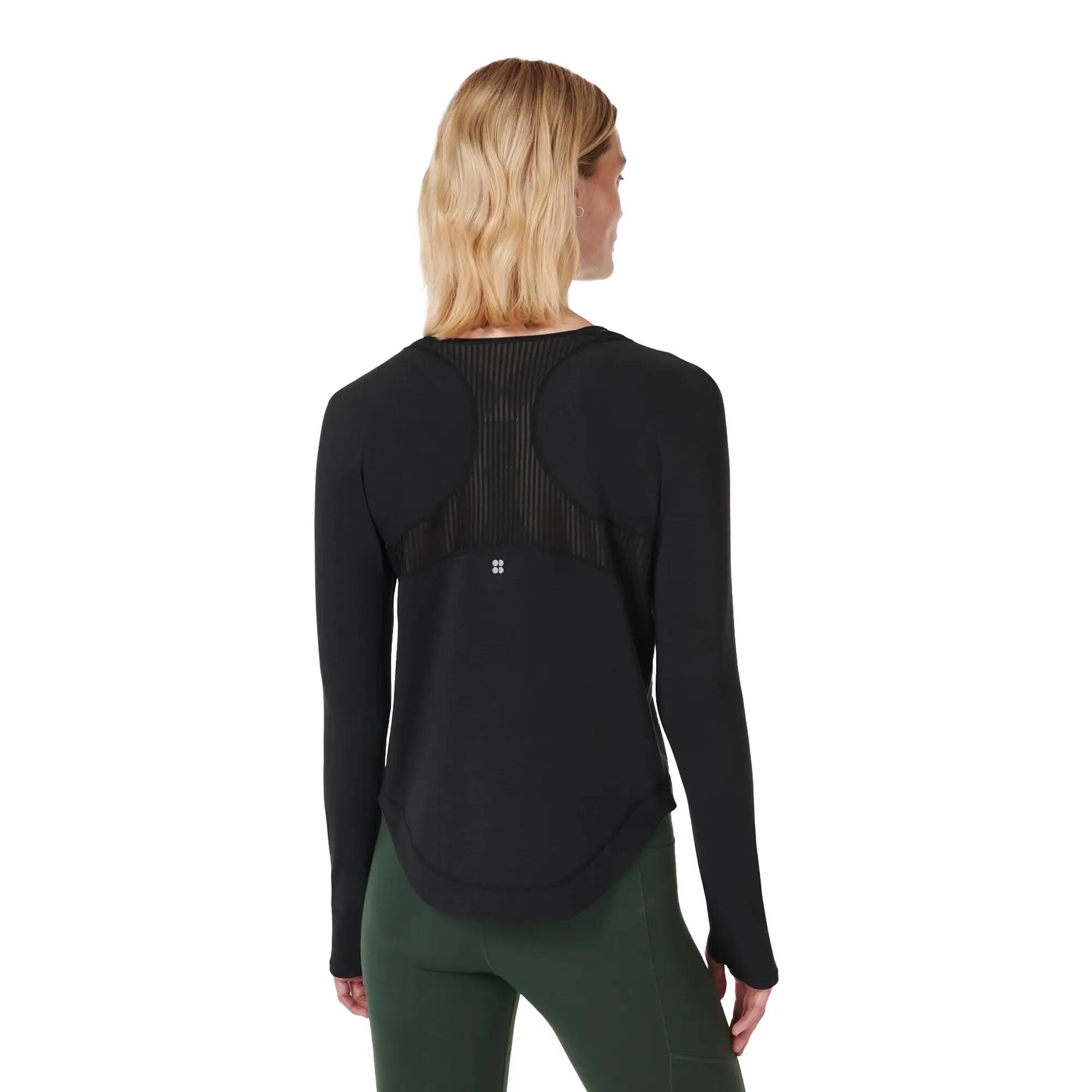 Jersey Breathe Easy de Manga Larga para Mujer Negro 3/3