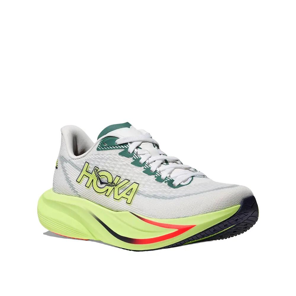 Zapatos de correr HOKA Mach 7 Mujer Color Frost/Neon Yuzu 5/7