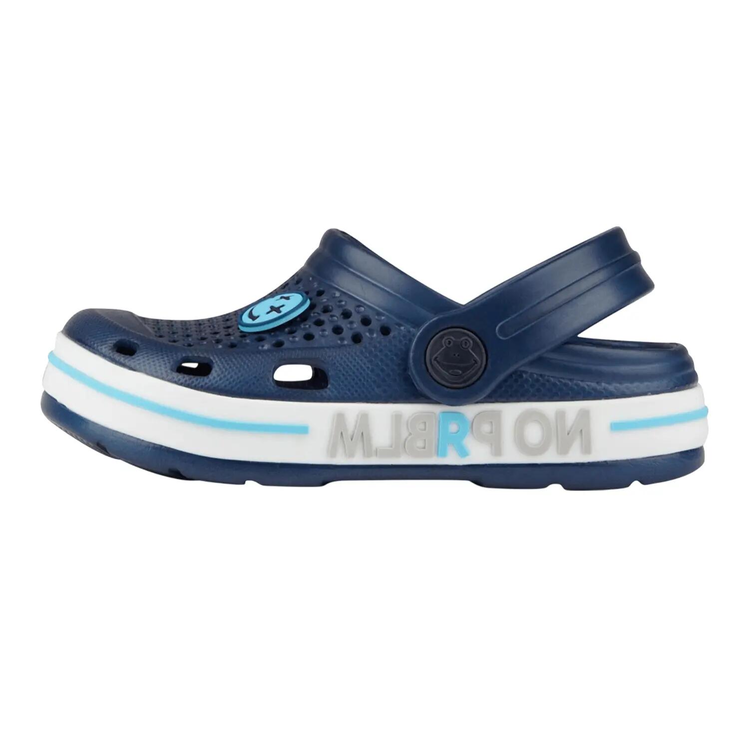 "Lindo" Clogs für Kinder Dunkles Marineblau 3/4