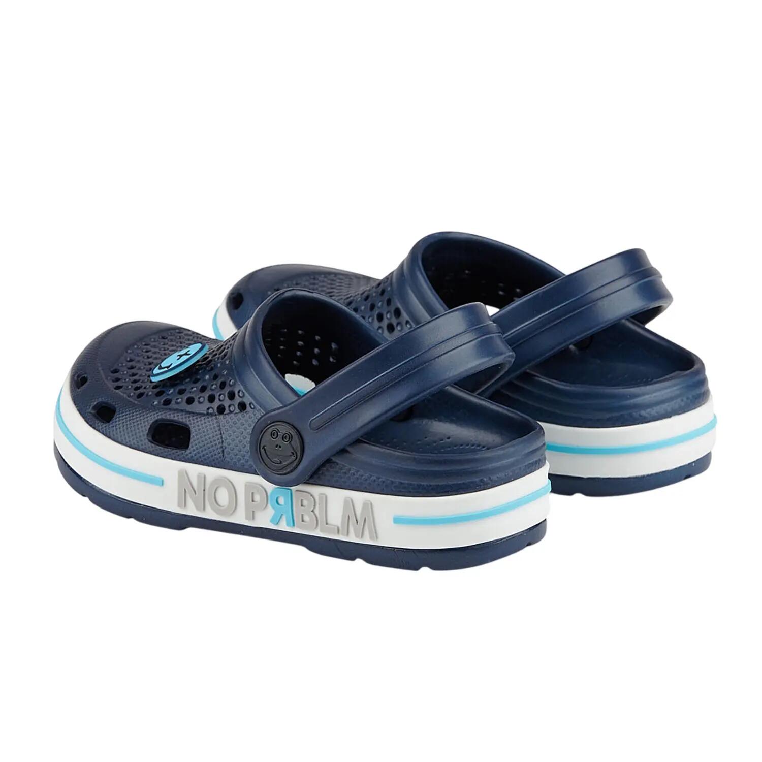 "Lindo" Clogs für Kinder Dunkles Marineblau 2/4
