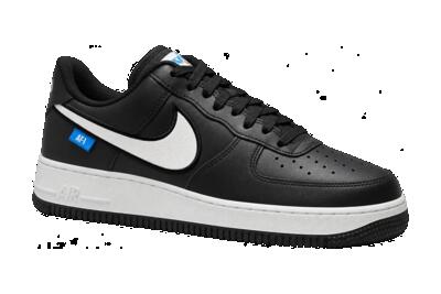 Uomo - sneaker - basse - air force 1 07 blue label - blu nero-bianco