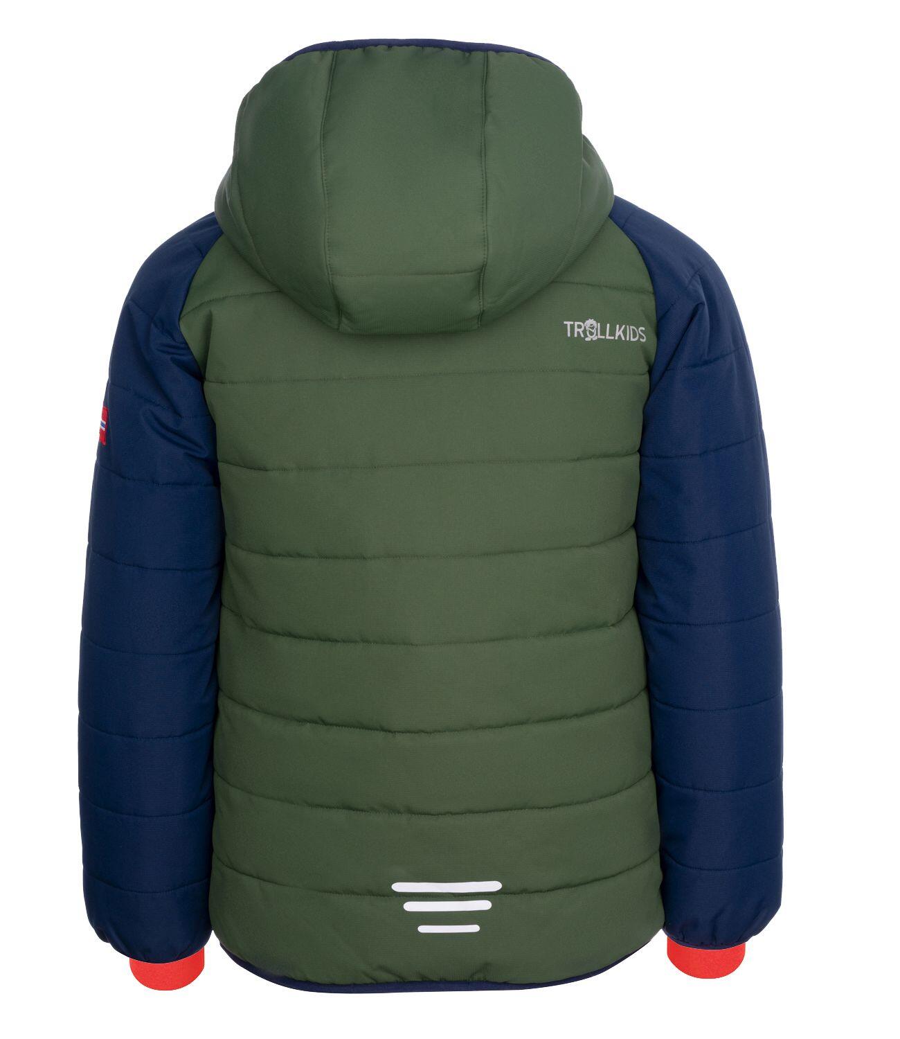Hafjell PRO Kids' Ski Jacket navy/forest green/orange 2/3