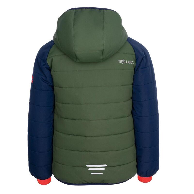 Veste de ski enfants Hafjell PRO bleu marine/vert forêt/orange