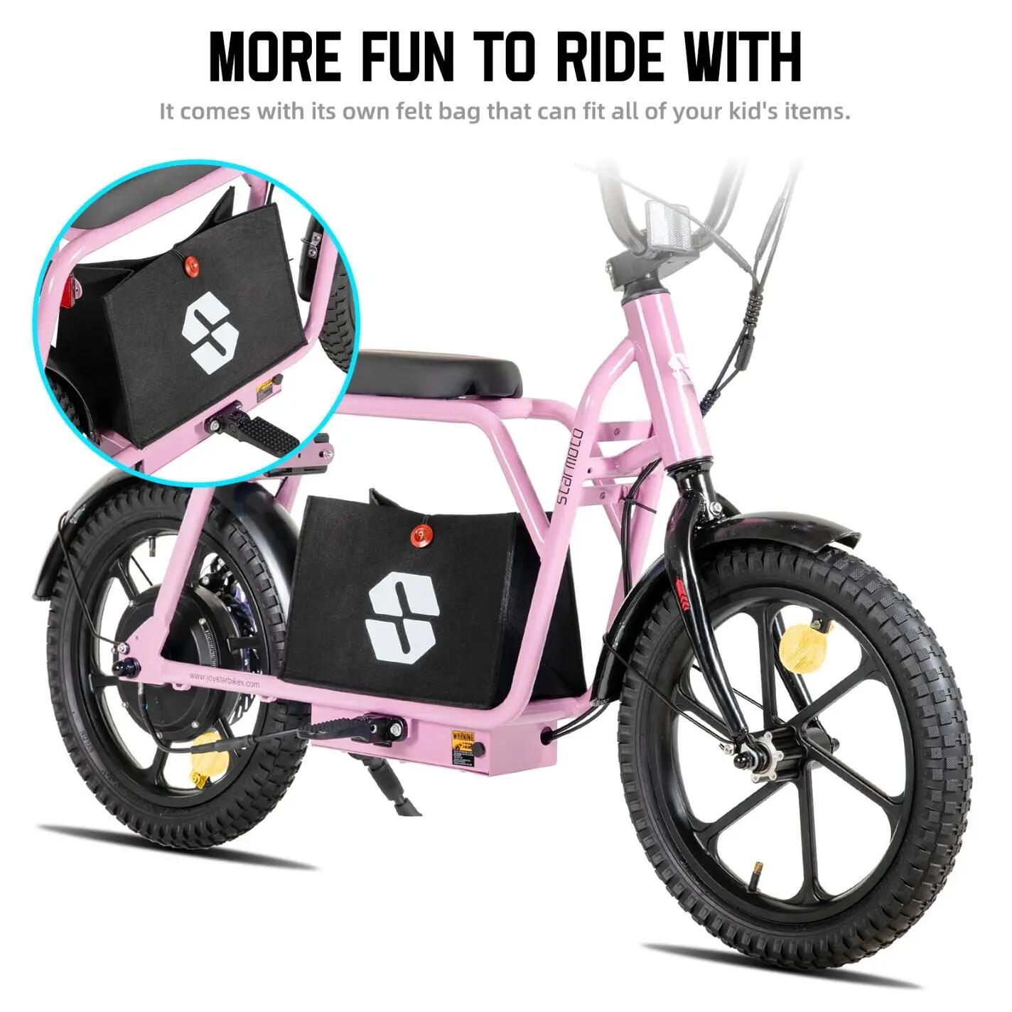 Kinder Elektrische Loopfiets 16 inch 250W 24V Uitneembare Accu 4/7