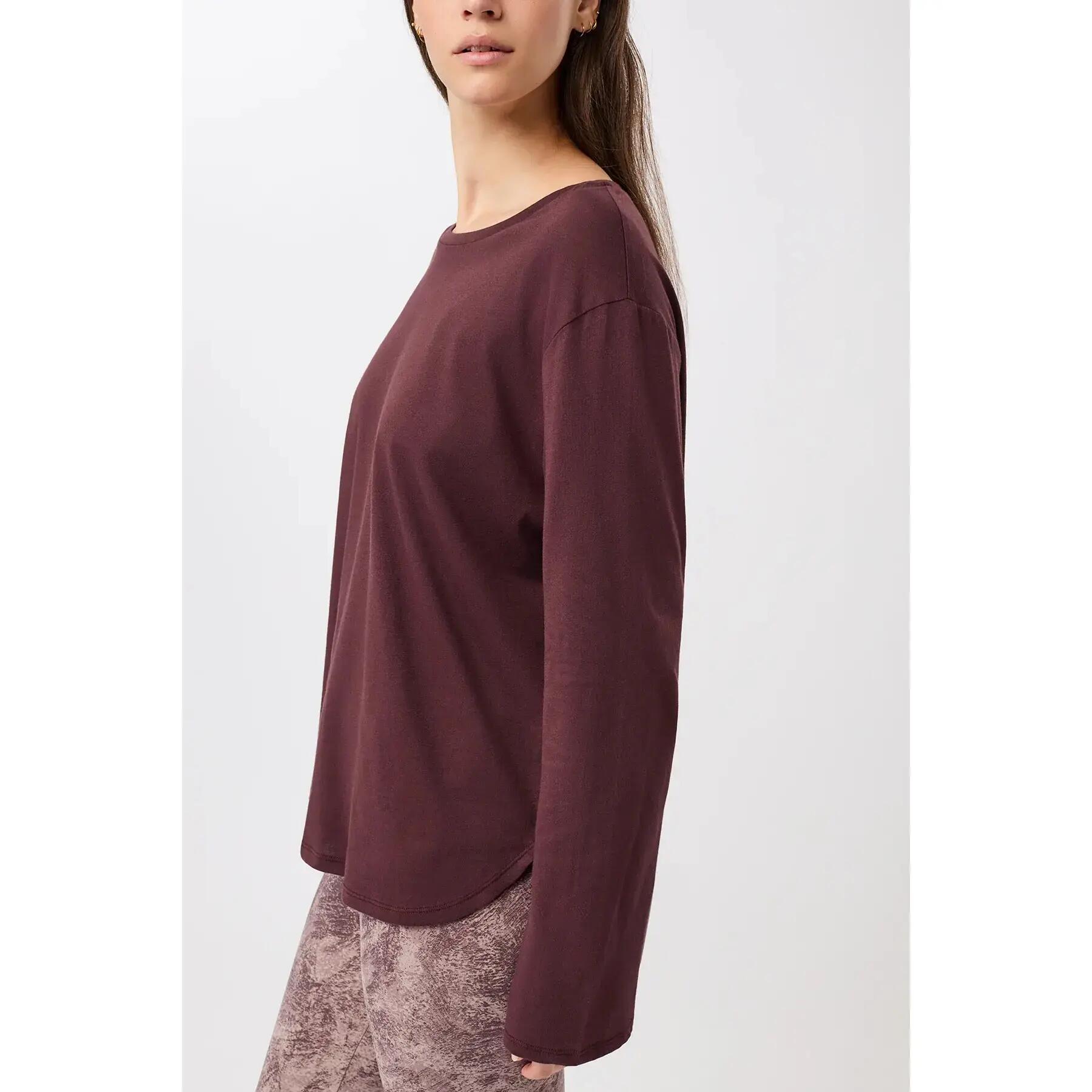 T-shirt de manga comprida feminina Mandala Halfmoon 2/4