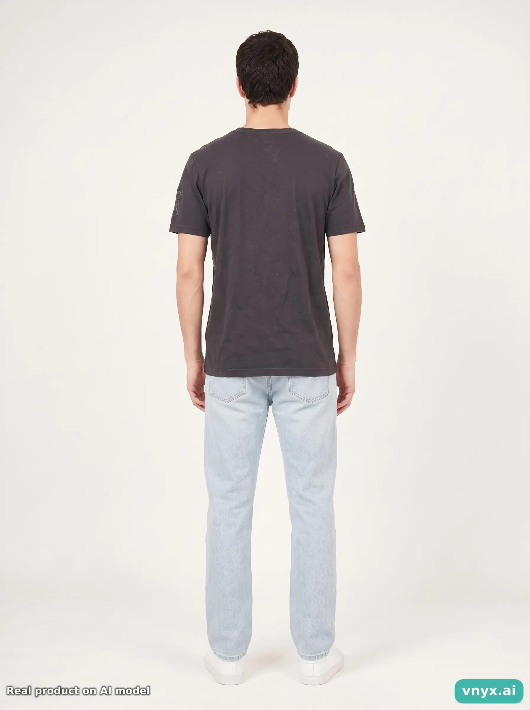 Second Life - Vintage Quiksilver Dark Charcoal T-Shirt Men S 4/6