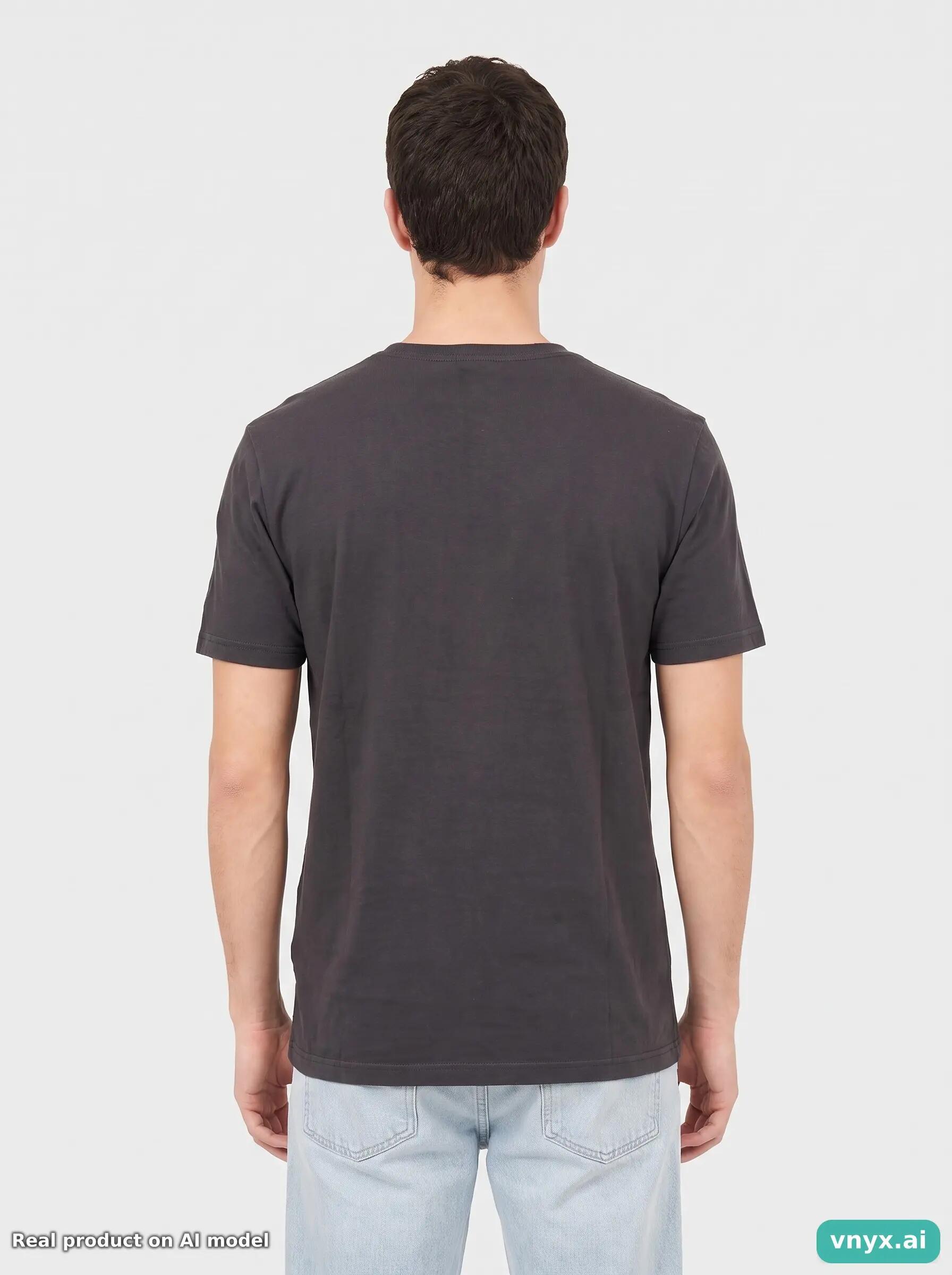 Second Life - Vintage Quiksilver Dark Charcoal T-Shirt Men S 2/6