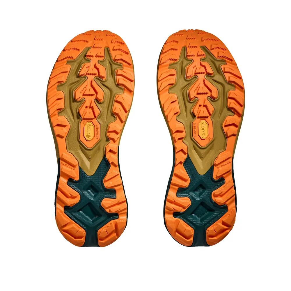 HOKA Mafate 5 Tidal Wave/Mustard Seed trail schoenen 7/8