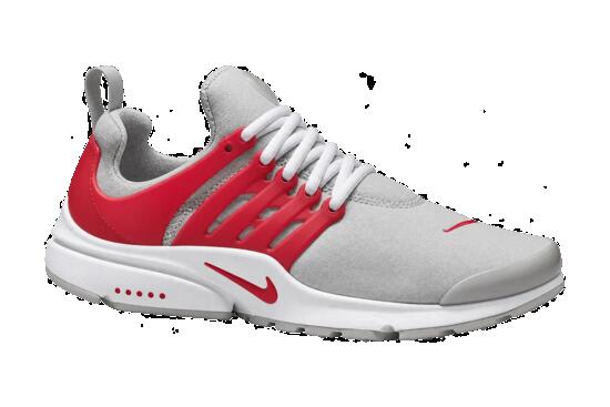 Hombres - zapatillas - sencillas, gris-rojo - Nike Air Presto