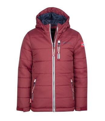 Kinder winterjas hemsedal waterdicht winddicht rood/navy blauw