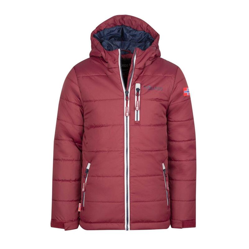 Veste d'hiver enfant Hemsedal hydrofuge, coupe-vent Rouge/Bleu Marine