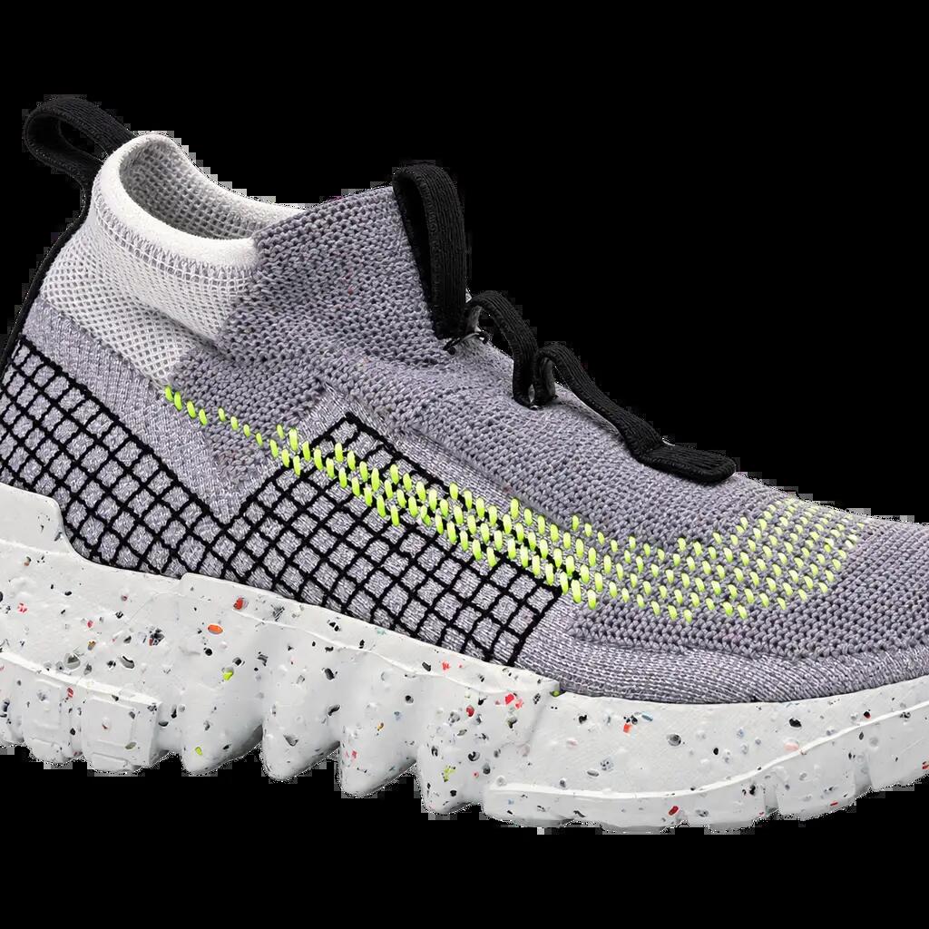 Herren - Lifestyle-Sneaker - Flyknit - Nike Space Hippie 02 - Grau/Volt