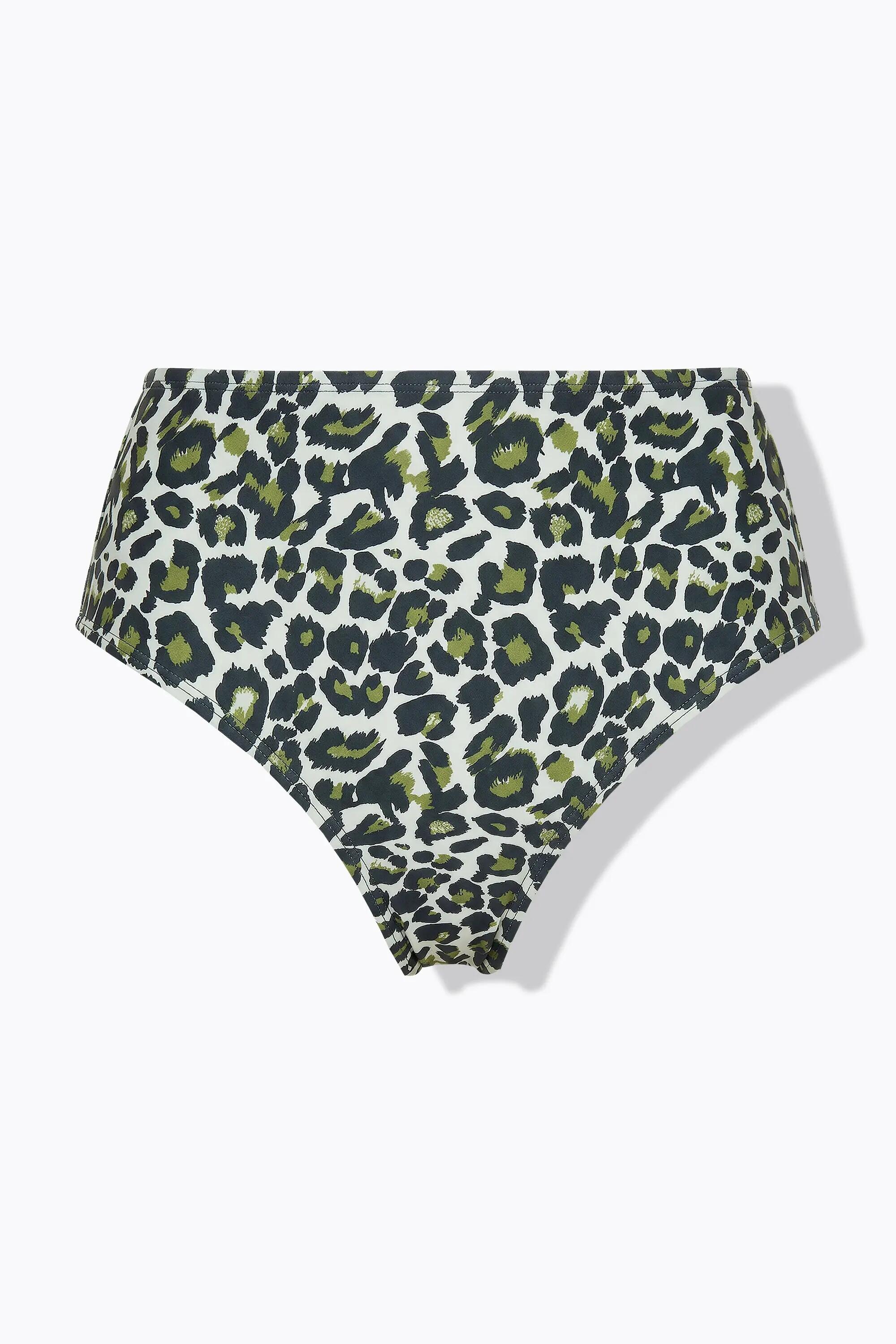 Femme Bas de bikini imprimé léopard taille haute gainant 9/9