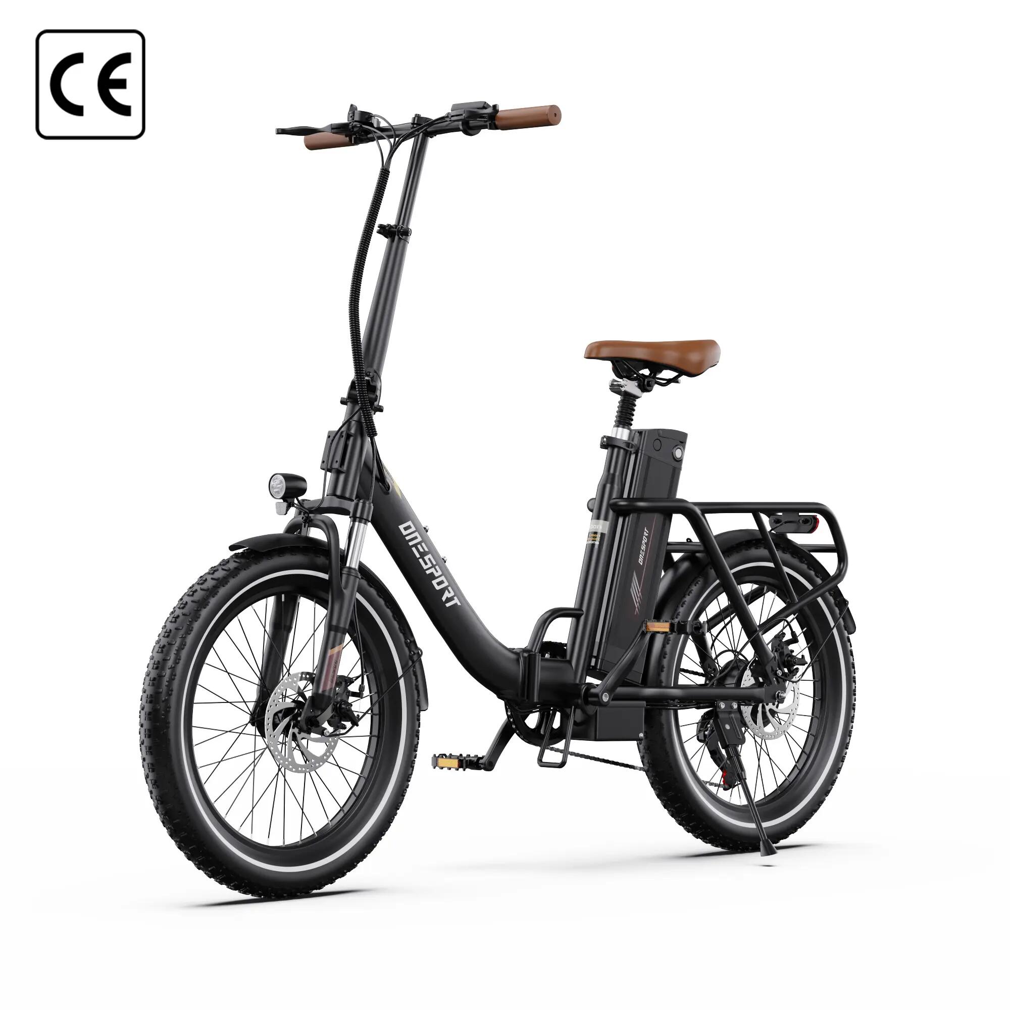 Bicicleta Elétrica Dobrável ONESPORT OT16 Pro 20*3.0INCH IPX5,250W 3/6