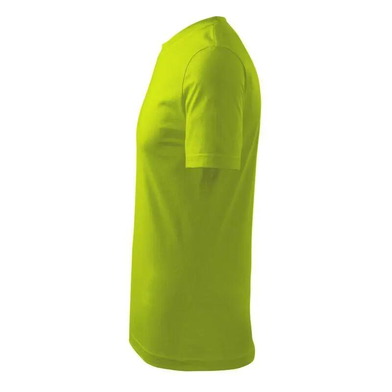 T-Shirt clássica nova para homem (Verde Lima) 6/6
