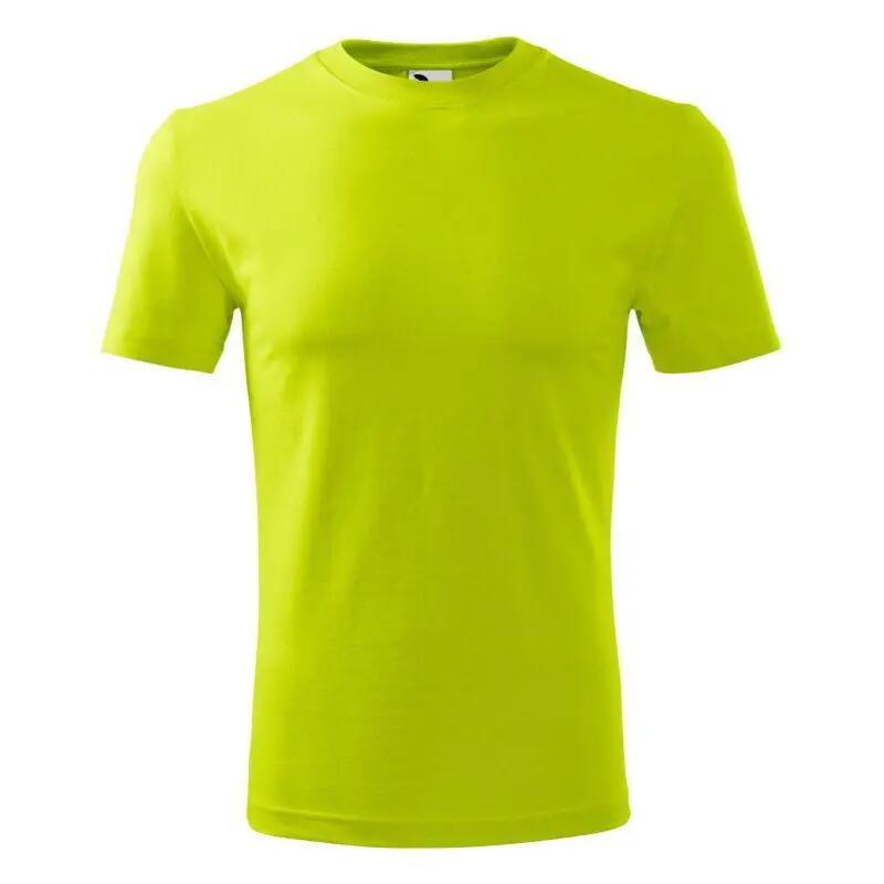 T-Shirt clássica nova para homem (Verde Lima) 5/6