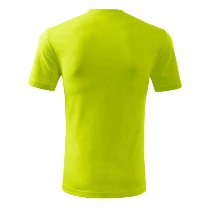 T-Shirt clássica nova para homem (Verde Lima) 4/6