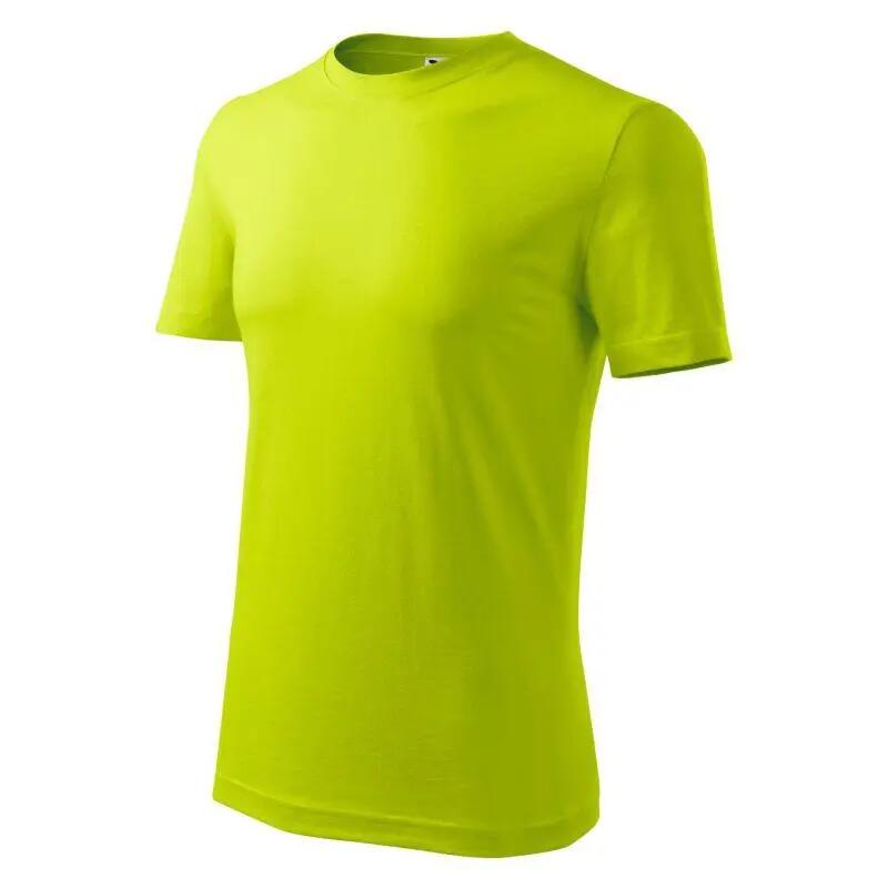 T-Shirt clássica nova para homem (Verde Lima) 3/6