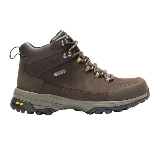 Chaussures Montantes De Marche En Cuir BURRELL Femme (Marron)