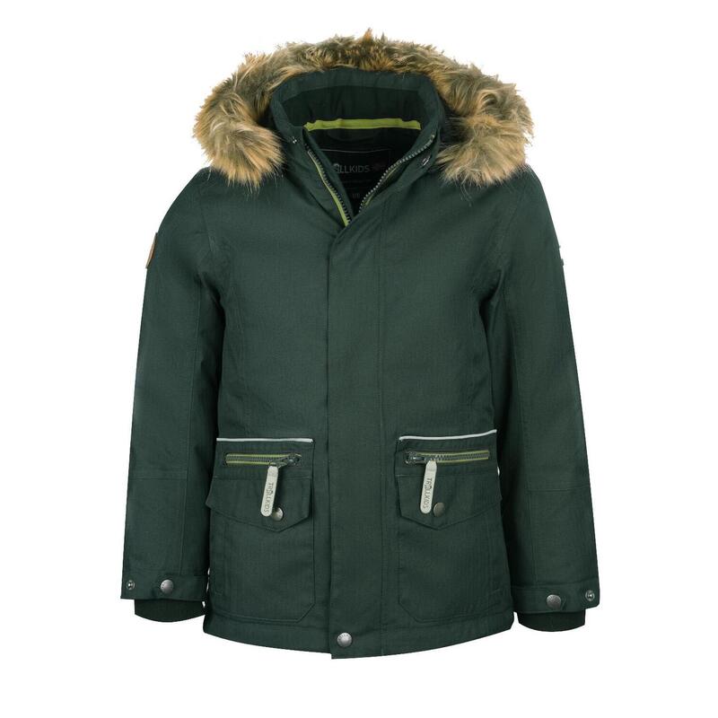 Parka Isfjord XT pour enfants Vert foncé / Vert clair