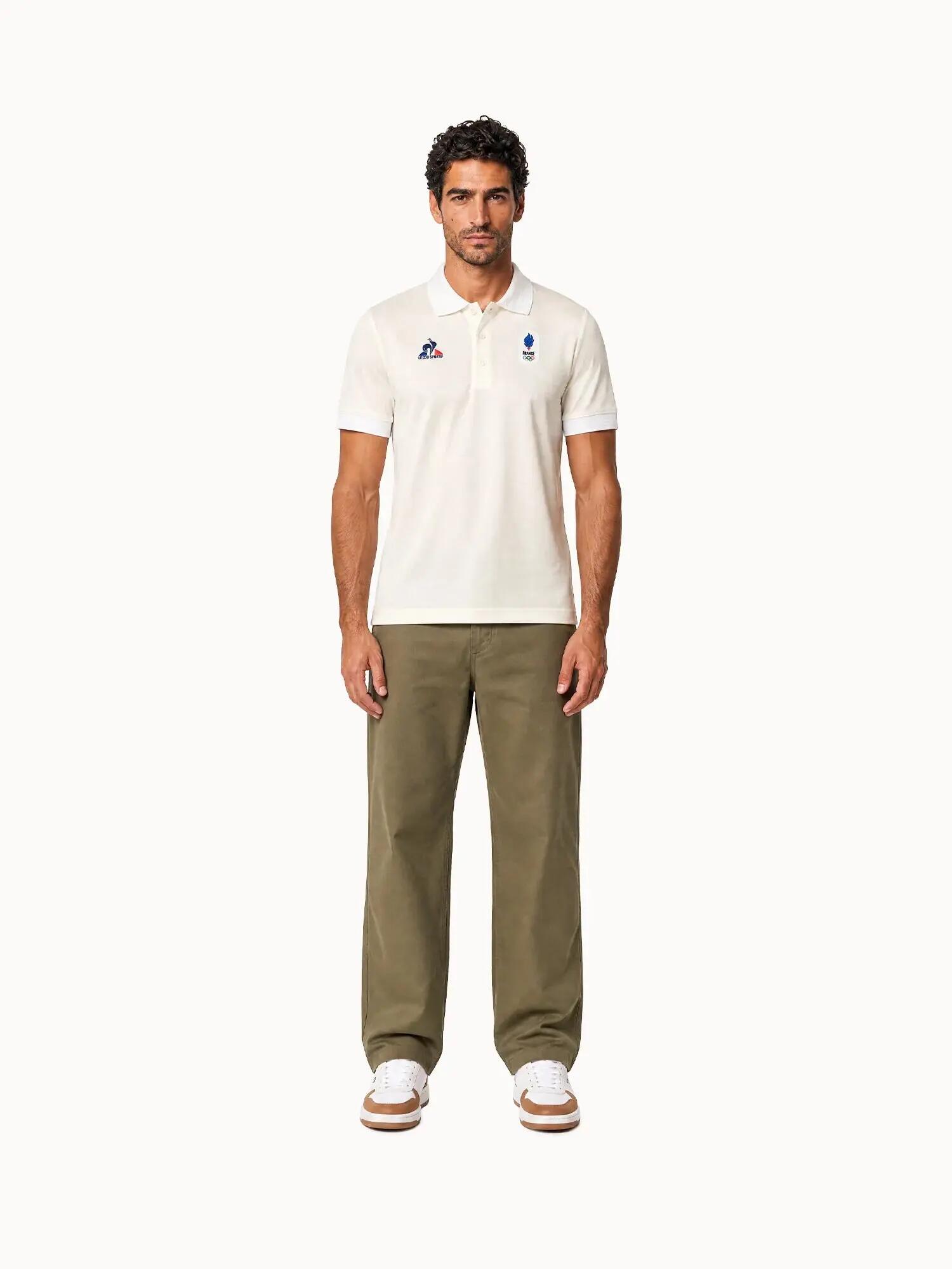Polo Équipe de France Olympique 2026 en jersey technique 5/5