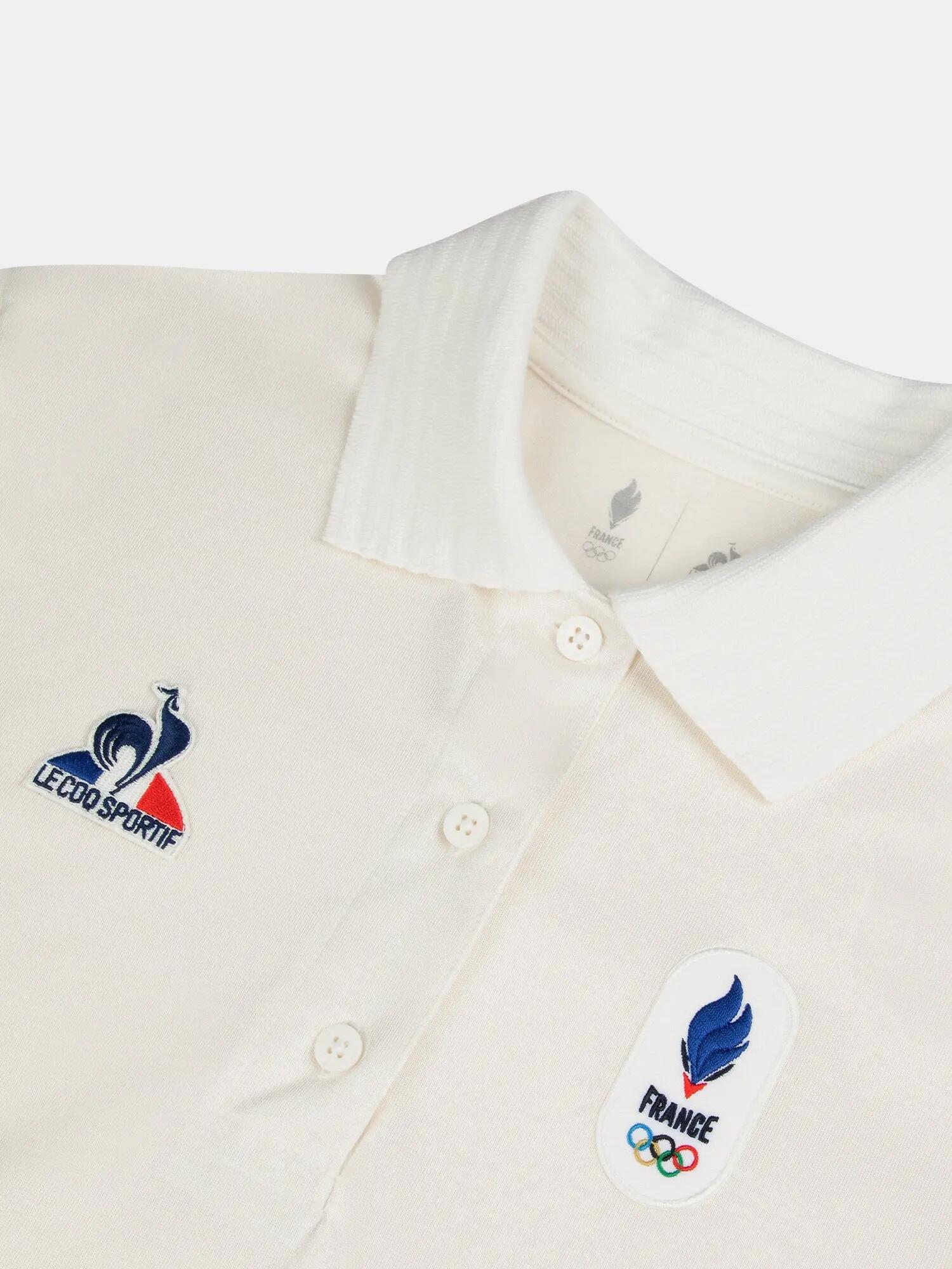 Polo Équipe de France Olympique 2026 en jersey technique 4/5