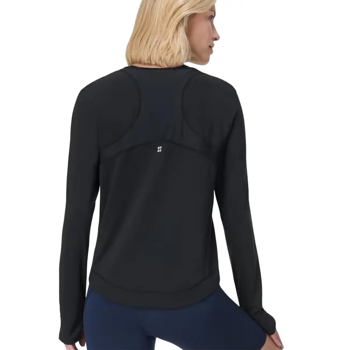 Jersey Breathe Easy de Manga Larga para Mujer Negro 3/3