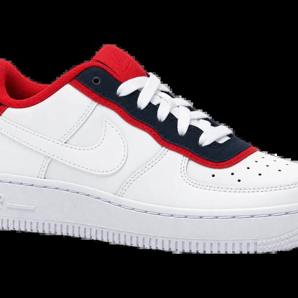 Kinder - Sneaker - Nike Air Force 1 Low LV8 DBL GS - Rot, Obsidian