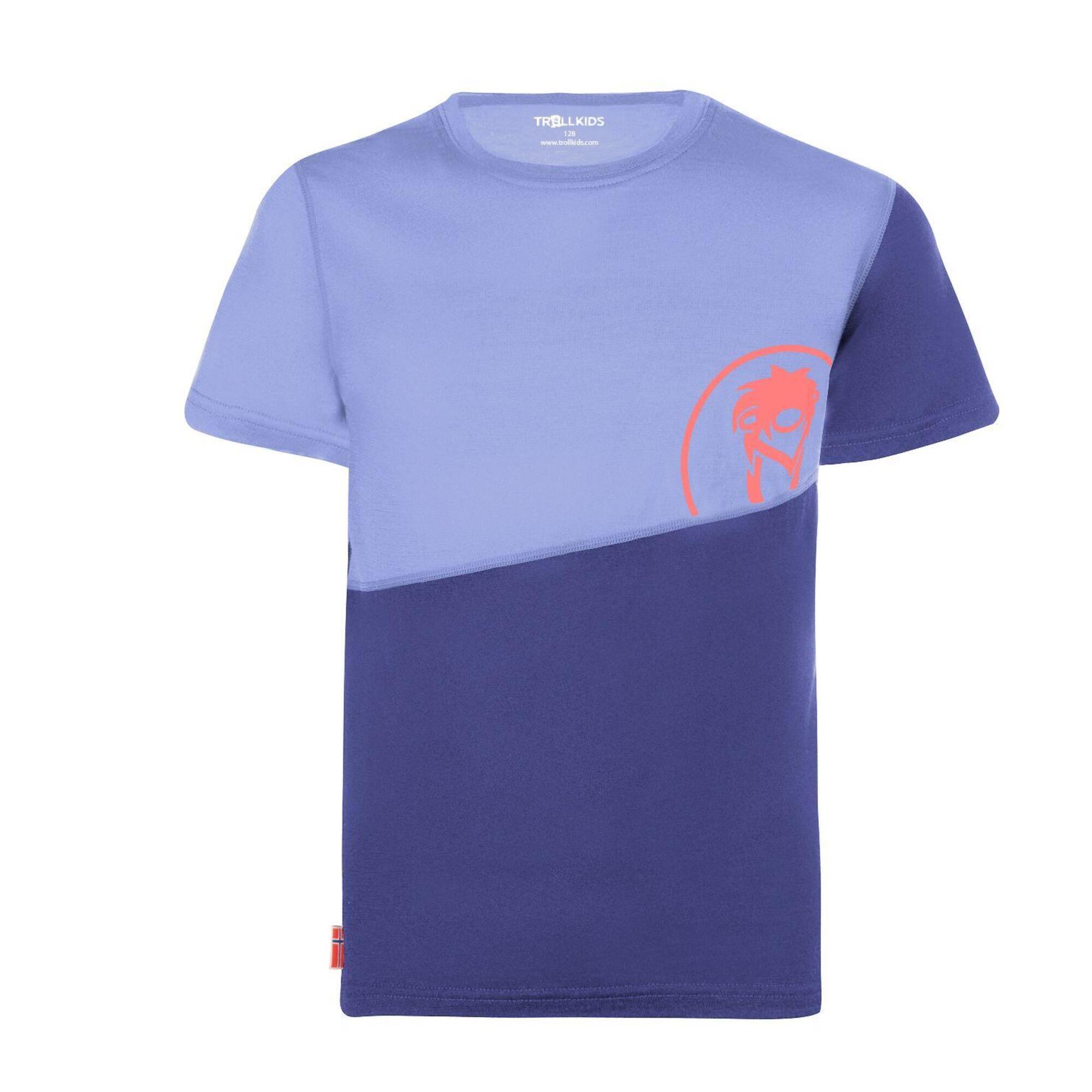 Children's T-shirt Sandefjord dark purple/lavender