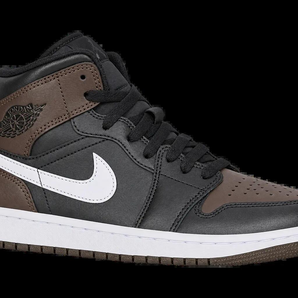 Herren - Sneaker - Mid-Top - Air Jordan 1 Mid - Baroque Brown, Weiß, Schwarz