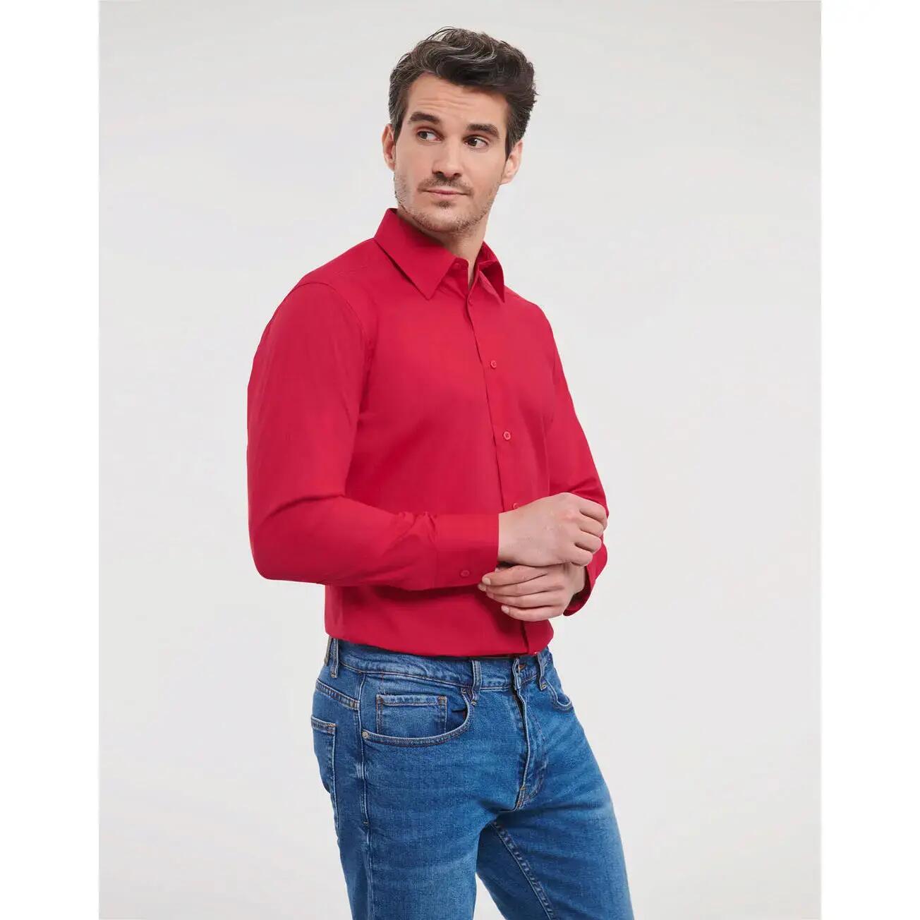 Bespoke Long Sleeve Shirt in Poplin Russell Athletic 5/5