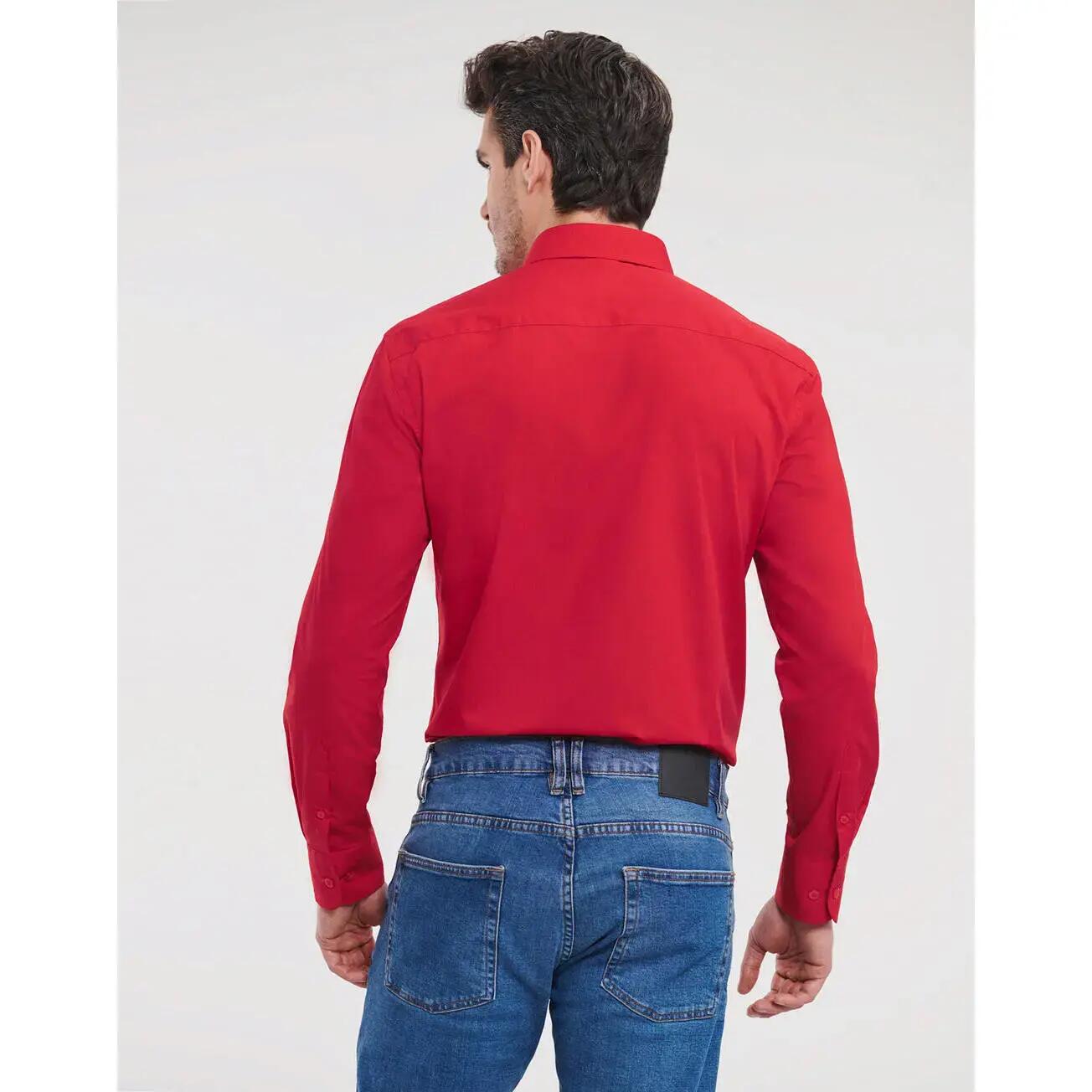 Bespoke Long Sleeve Shirt in Poplin Russell Athletic 4/5