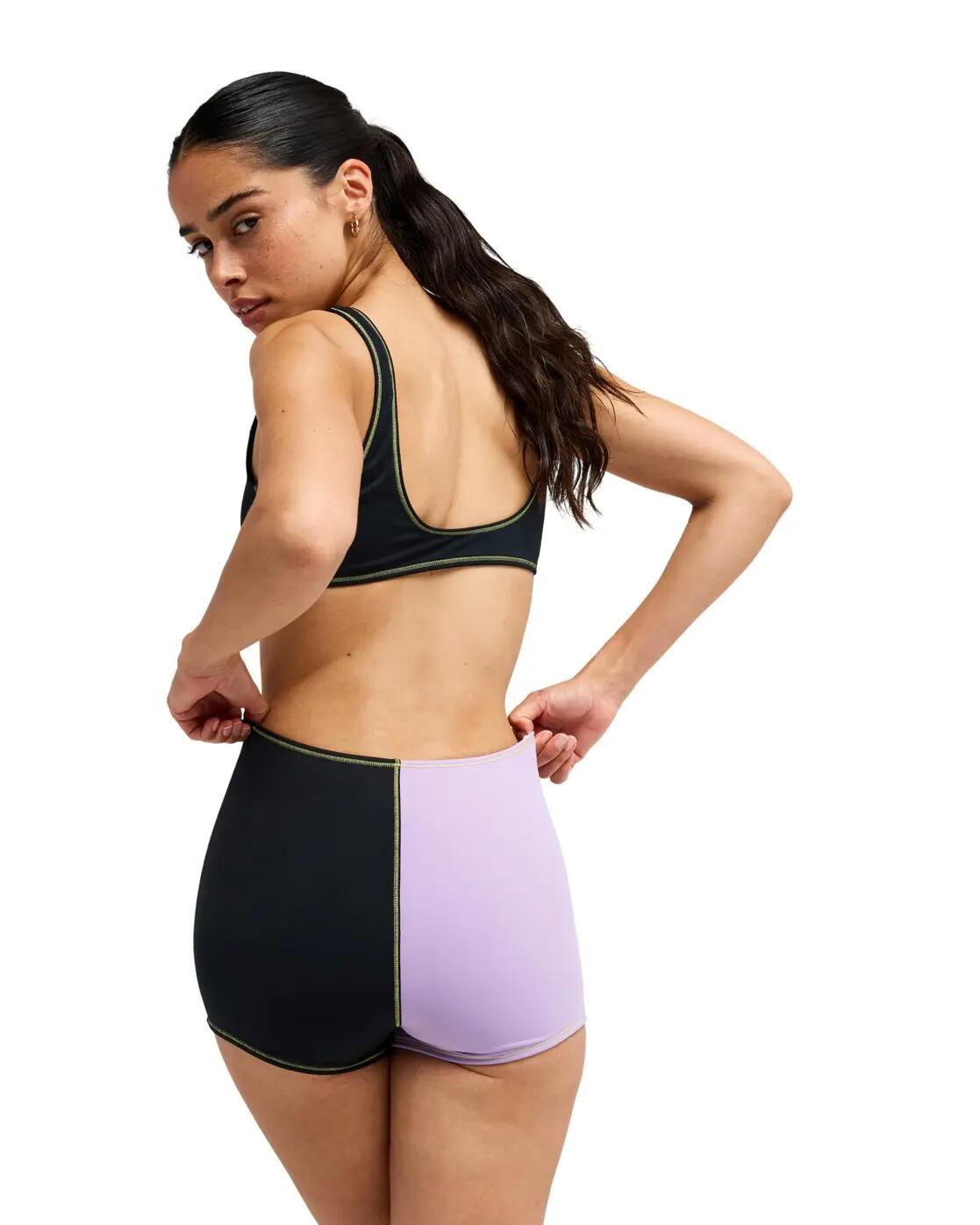 Dół bikini dla Kobiety THE RETRO ESSENTIALS BOYLEG Fioletowy 2/4