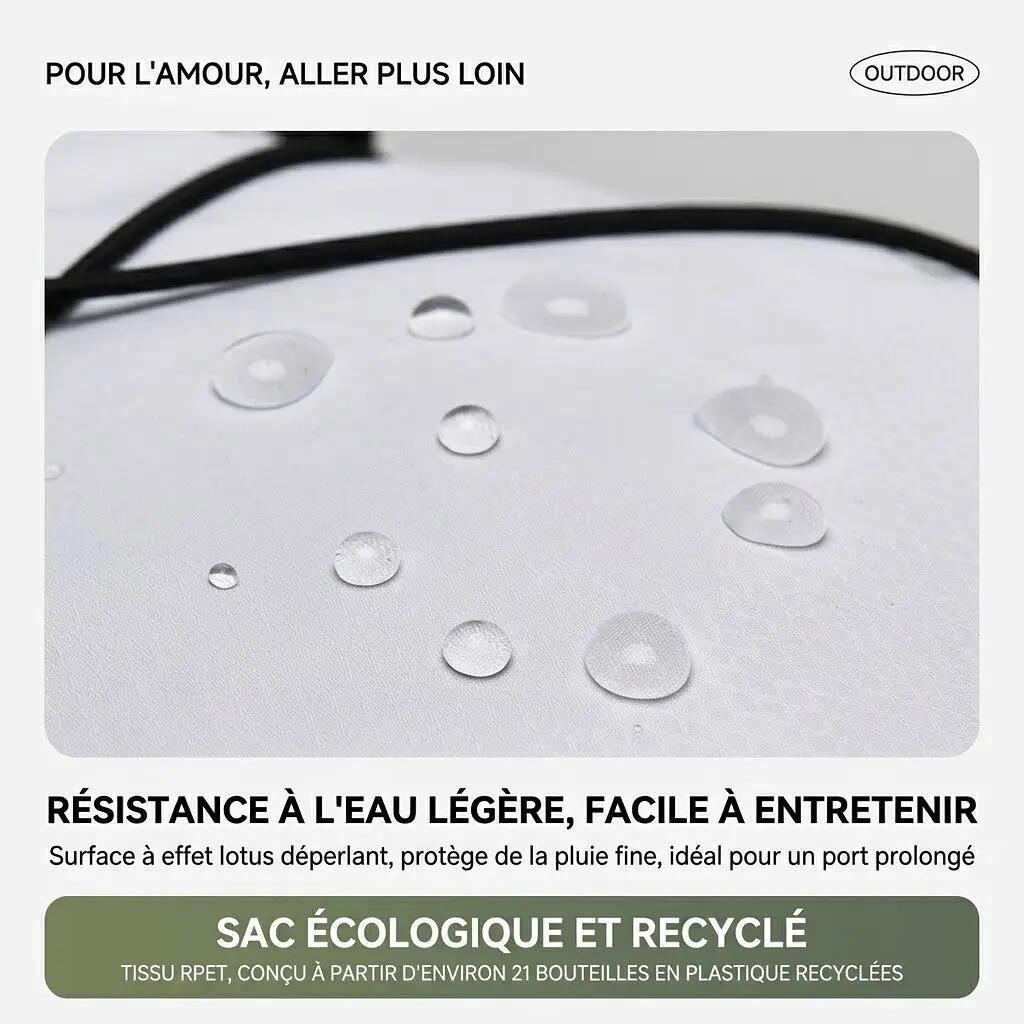 Sac à dos outdoor léger RPET randonnée vélo running - Rouge 5/7