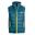 Gilet polyfibre enfant Trondheim bleu pétrole/citron vert