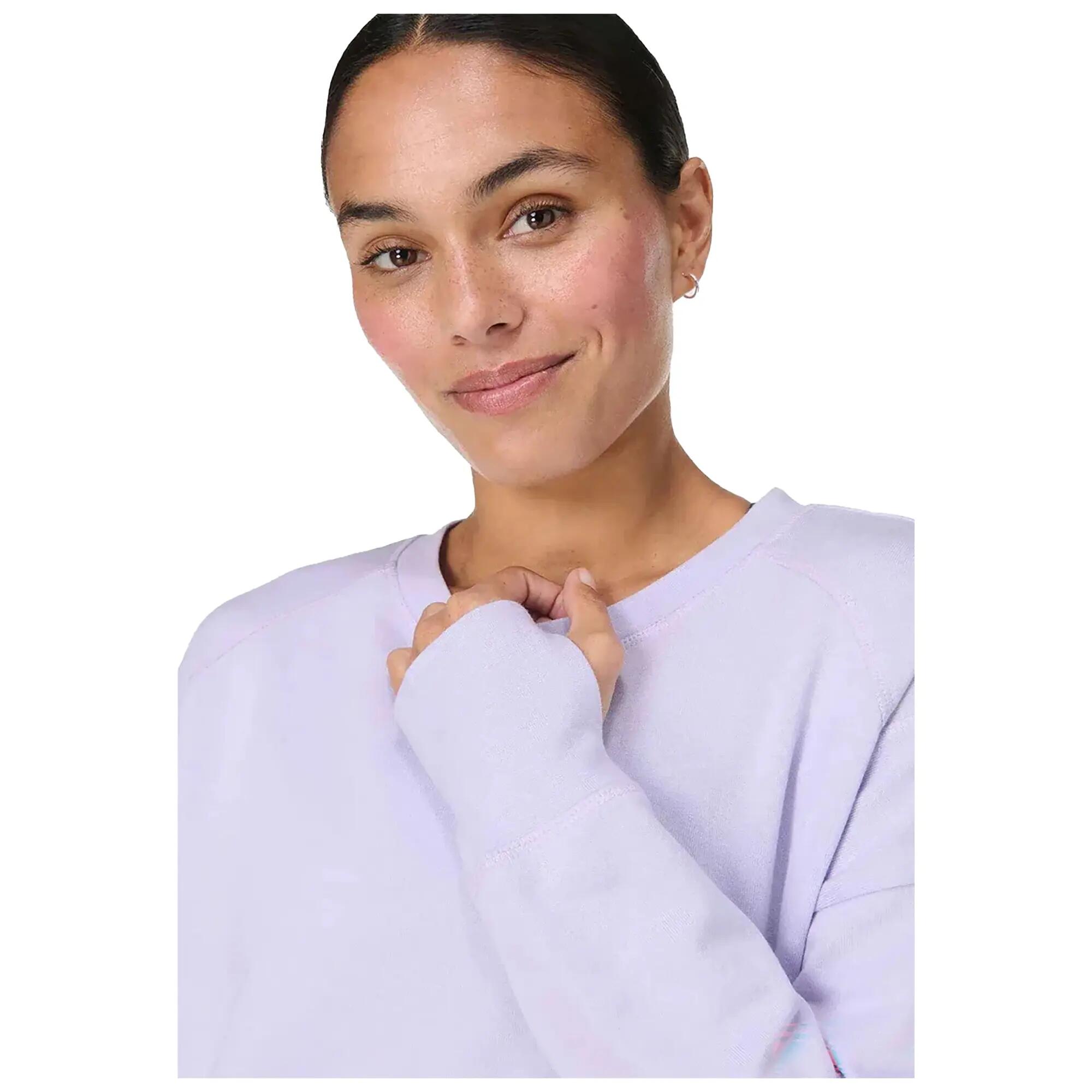 Sweat Court Manches Longues AFTER CLASS Femme (Violet Chiné) 4/4