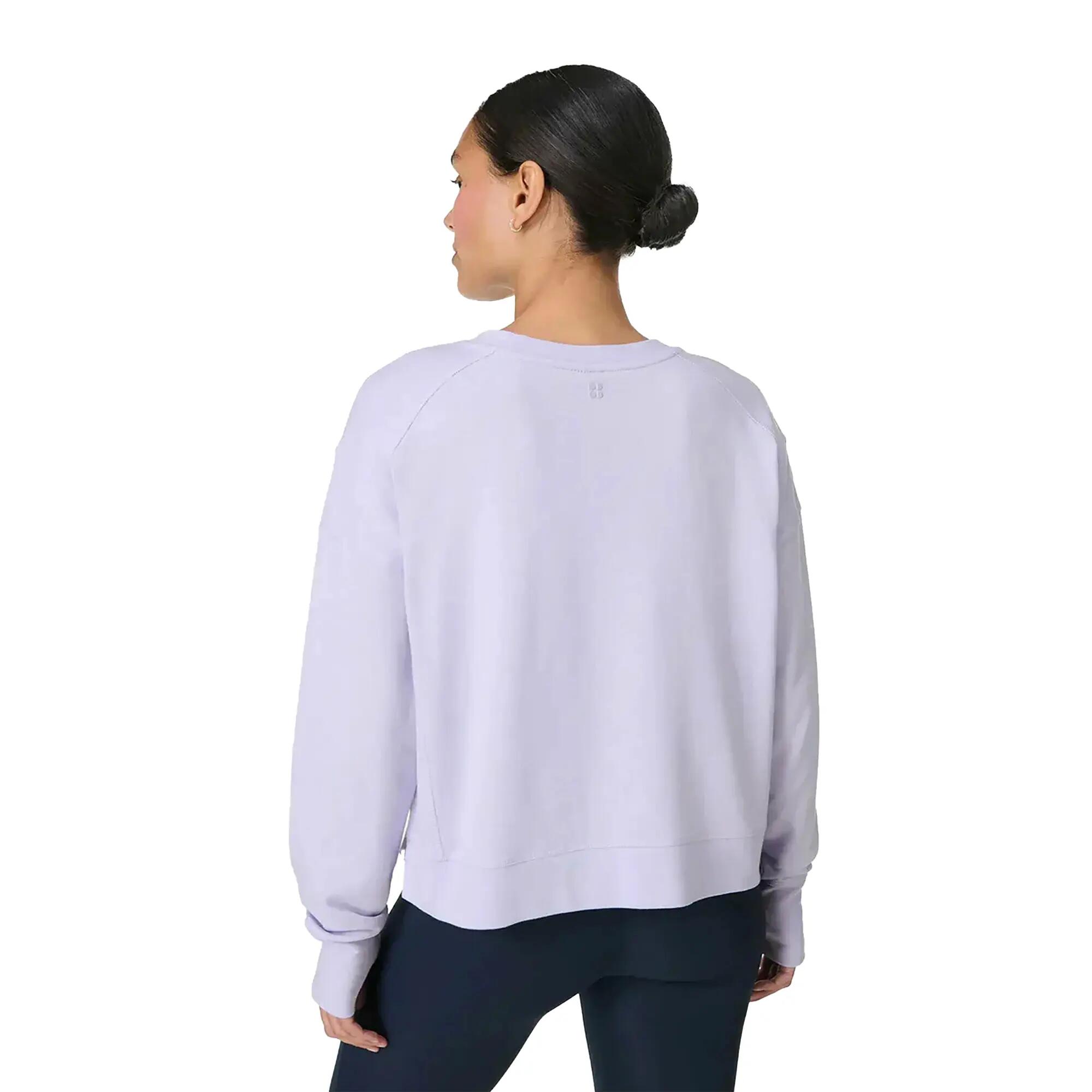 Sweat Court Manches Longues AFTER CLASS Femme (Violet Chiné) 3/4