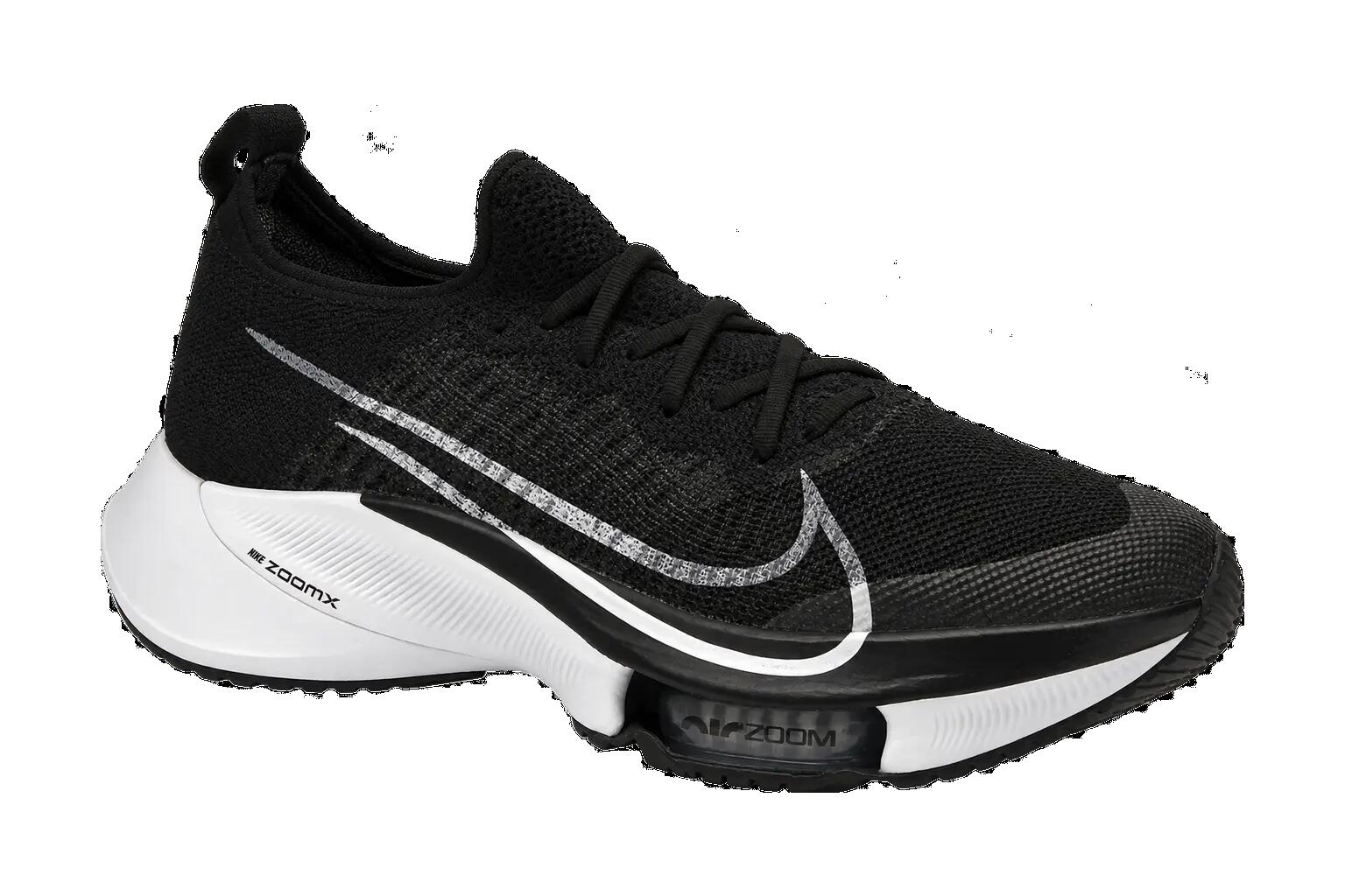 Nike Air Zoom Tempo NEXT% Flyknit Men's Running Shoes - Black and White, EU 49.5 1/1