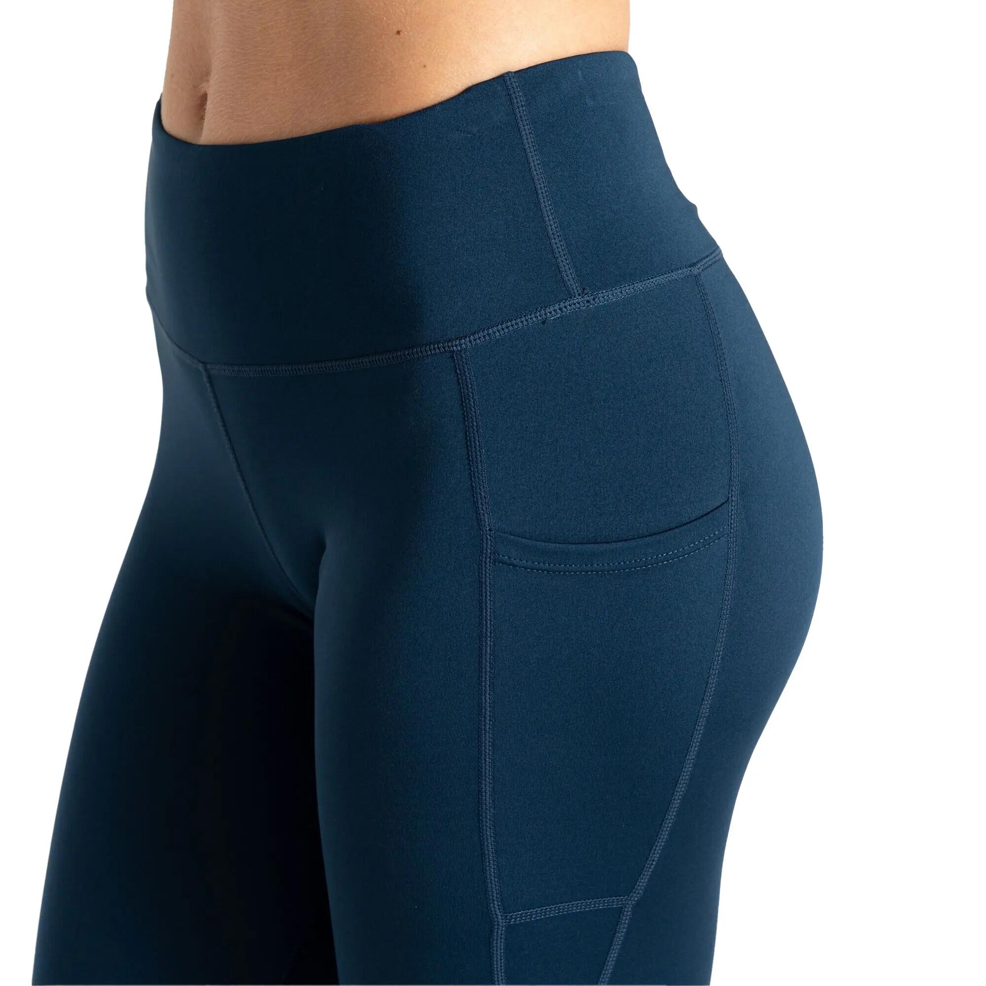 Legging Uni À Taille Élastiquée INFLUENTIAL Femme (Bleu Nuit) 7/7