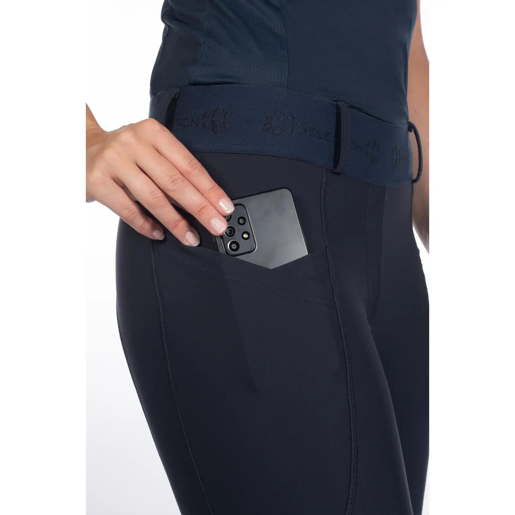 Damskie legginsy jeździeckie z pełną przyczepnością HKM Selection Aruba 3/5