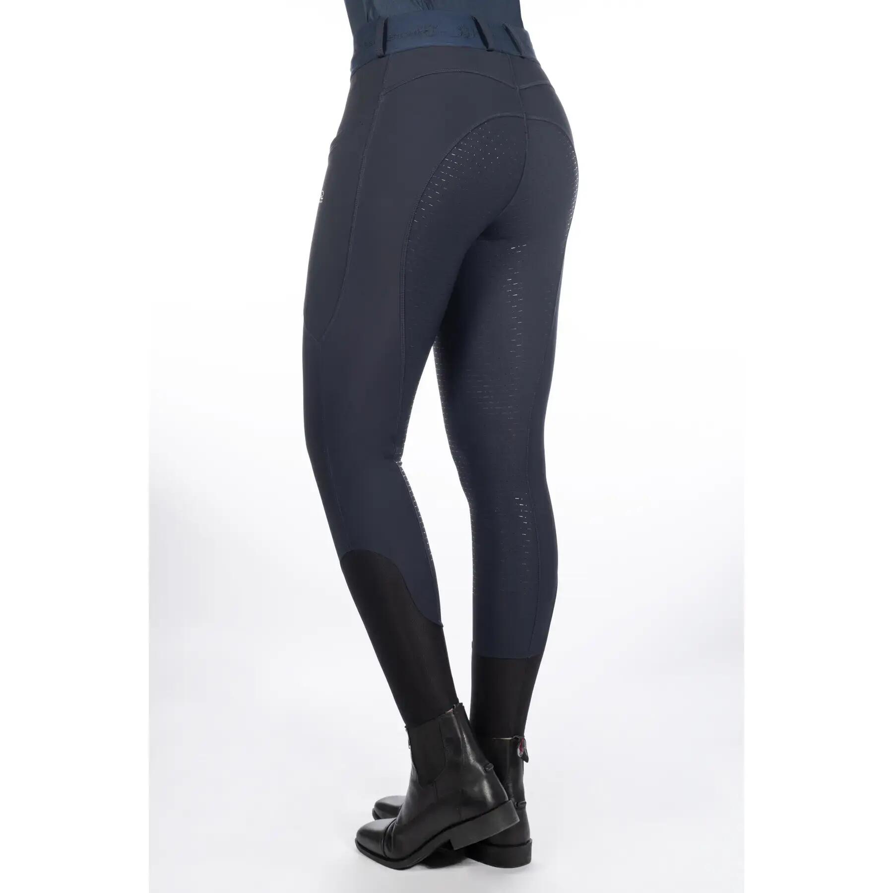 Damskie legginsy jeździeckie z pełną przyczepnością HKM Selection Aruba 2/5