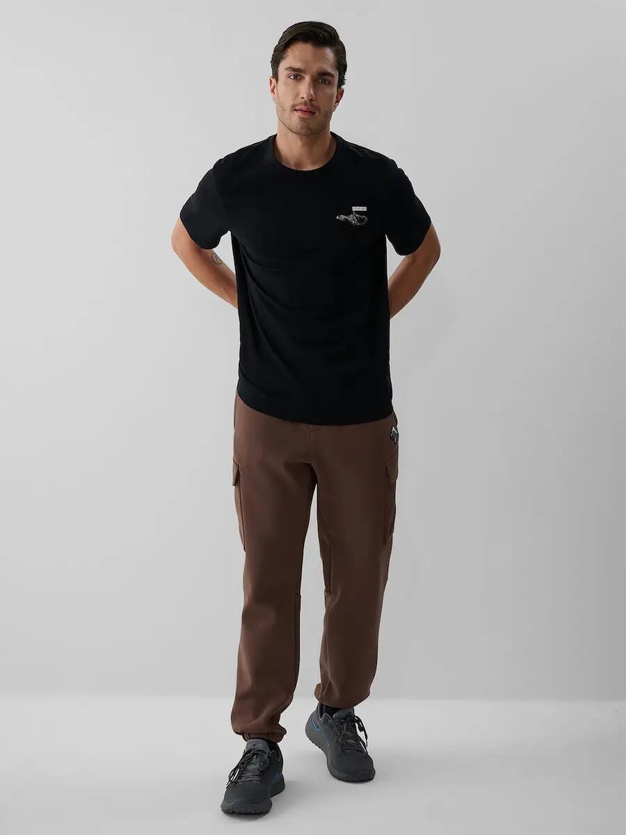 T-shirt regular z nadrukiem męski 4F 4/6