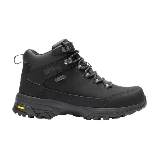 Chaussures Montantes De Marche En Cuir BURRELL Femme (Noir)