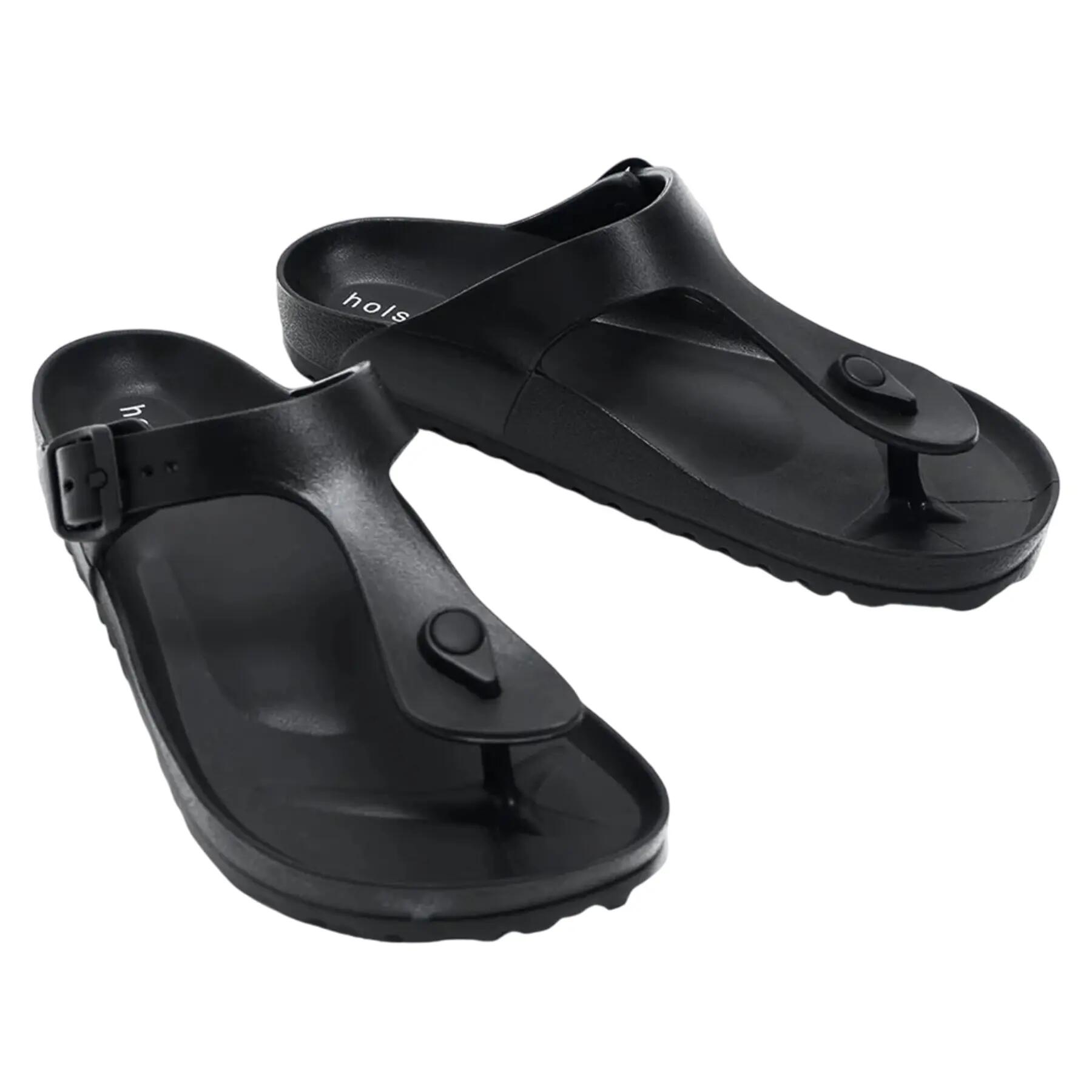 Sandales Motif/style Littoral Femme (Noir) 4/4